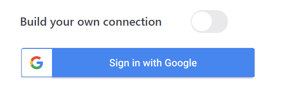 Sign in with Google